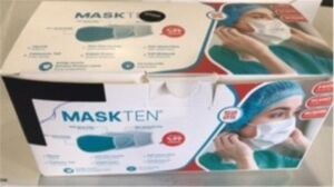 Maskten Siyah 50li Lastik Halkalı 3 Telli Meltblown Maske