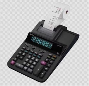 Casio DR-120RII-BK 12 Hane Şeritli Siyah Hesap Makinesi