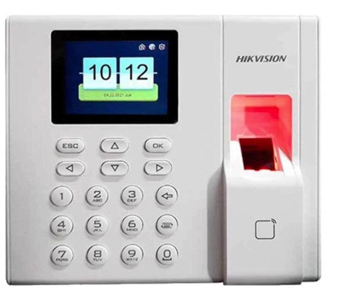 Hikvision DS-K1A8503EF-B Parmak İzi ve Proximity Kart Okuyucu Bağımsız Terminal(LCD,Keypad Batarya)