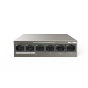IP-COM F1106P-4-63W 4 PORT 10/100+2X10/100 UPLINK METAL KASA 58W POE SWITCH