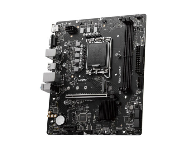 MSI PRO H610M-E DDR5 5600MHZ(OC) HDMI VGA M.2 mATX 1700P