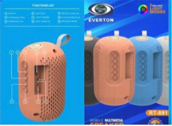 Everton Rt-891  Bluetooth Usb-Tf-Aux Ses Bombası