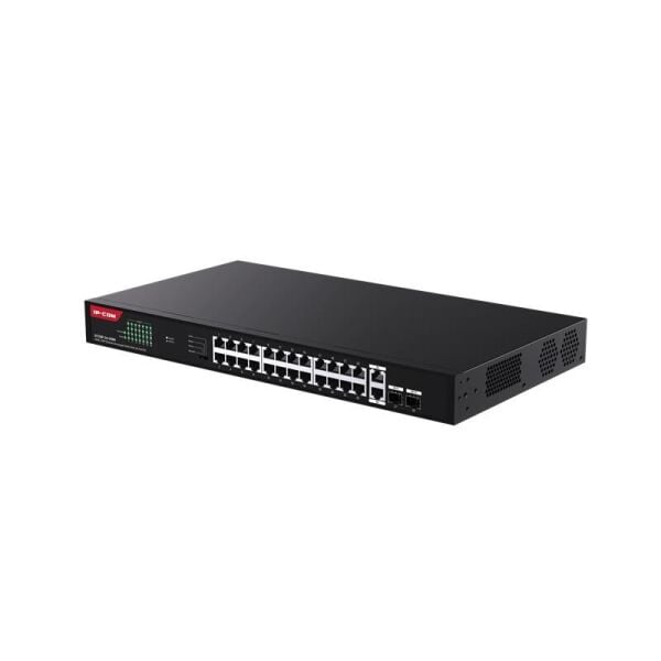 IP-COM G1128P-24-410W 24 PORT GIGABIT +2XGB RJ45/SFP UPLINK 370W POE RACKMOUNT SWITCH