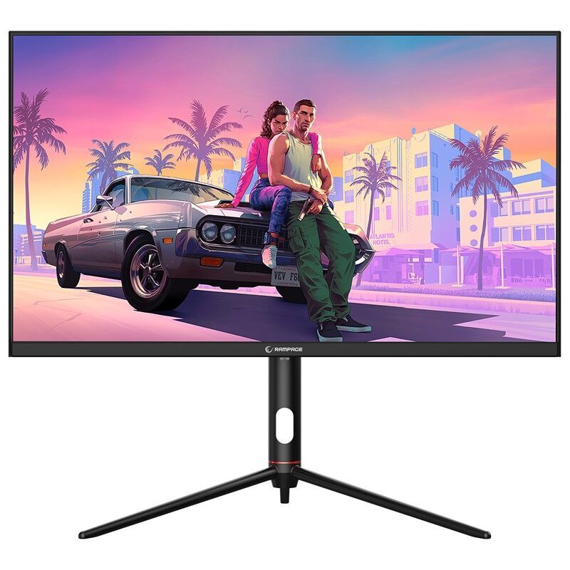 RAMPAGE GLACIER GL27R180Q 27'' 180HZ 1MS AUO IPS QHD 2K PİVOT SİYAH OYUNCU MONİTÖRÜ