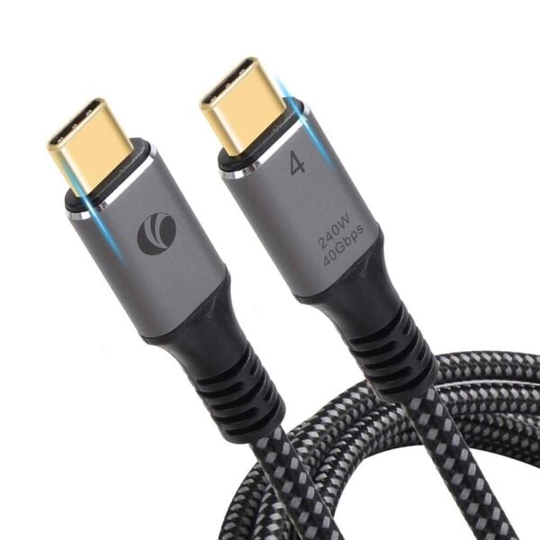 Vcom CU541M-1.2 Type-C USB4 40Gbps Data 240W 1.2m Şarj Kablosu