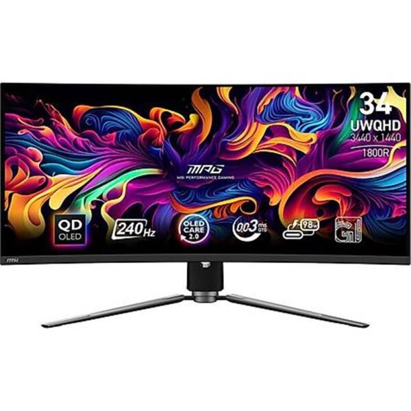 Msi 34'' Mpg 341CQPX QD-OLED 3440x1440 240Hz 0.03 ms HDMI DP Type-C True Black Gaming Monitör