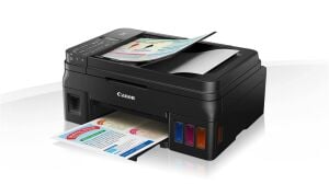 Canon G4411 Yazıcı-Tarayıcı-Fotokopi-Faks WI-FI Renkli Mürekkep Tanklı Yazıcı +1 Siyah Mürekkep Hedi