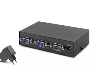 Hadron Hdx1277 2 Port Vga Splitter 200Mhz 1-In 2-Out Siyah