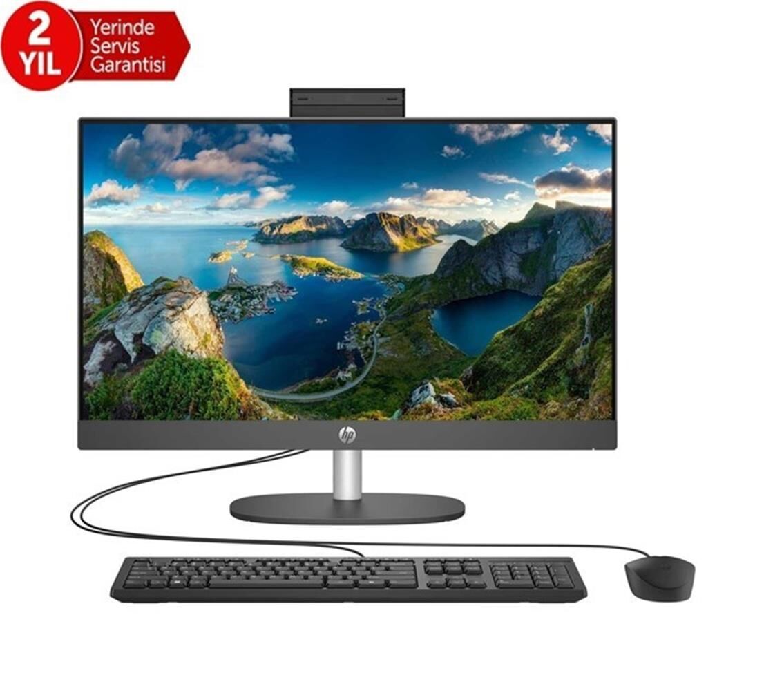Hp ProOne 240 G10 B70VFAT i5-1334 16GB 512SSD WiFi 6 23.8'' FreeDOS Siyah AIO Bilgisayar