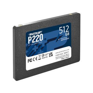 Patriot P220 512GB 550/500MB/s 2.5'' SATA3 SSD Disk (P220S512G25)