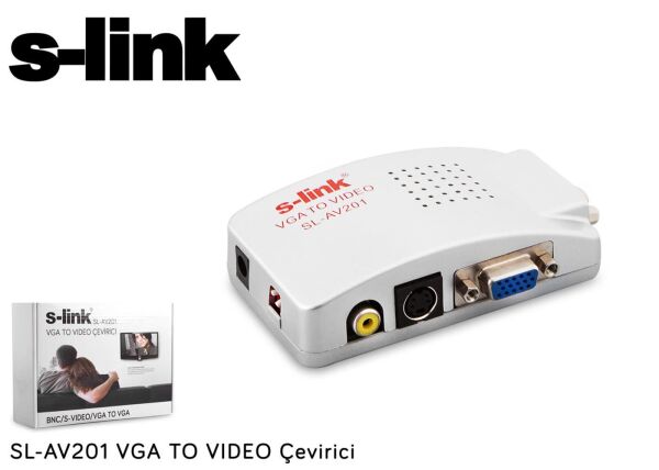 S-link SL-USB-C66 Type-C to VGA+usb3.0+pd Kablo