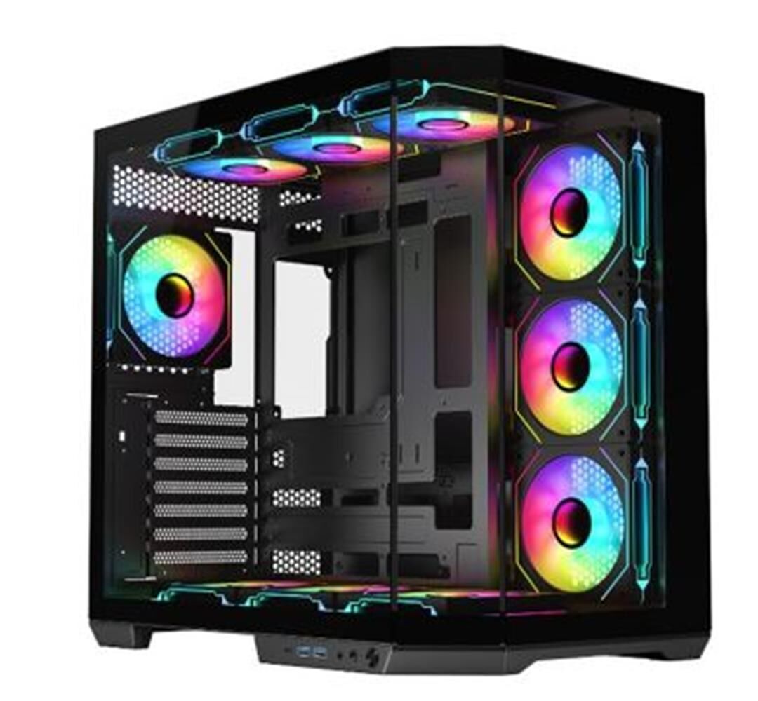 Dark GUARDIAN PRO 4x12cm ARGB Led Fanlı USB3.0 Tempered Glass ATX Panoramik Akvaryum Oyuncu Kasası