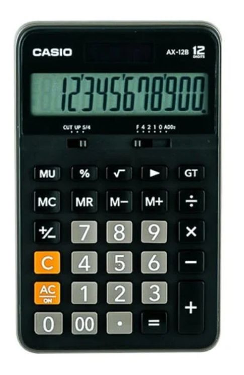 CASIO AX-12B 12 HANE MASAÜSTÜ HESAP MAKİNESİ