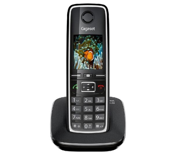 Gigaset C530 IP Siyah Telsiz Telefon Işıklı Ekran 200 Rehber