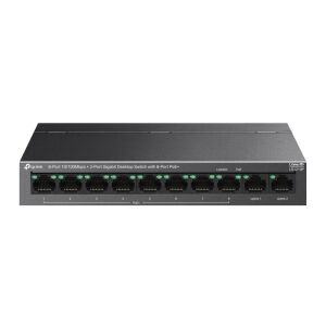 TP-LINK LS1210P 8 PORT 10/100MBPS+2-PORT GIGABIT 8-PORT POE+ 96W MASAÜSTÜ SWITCH