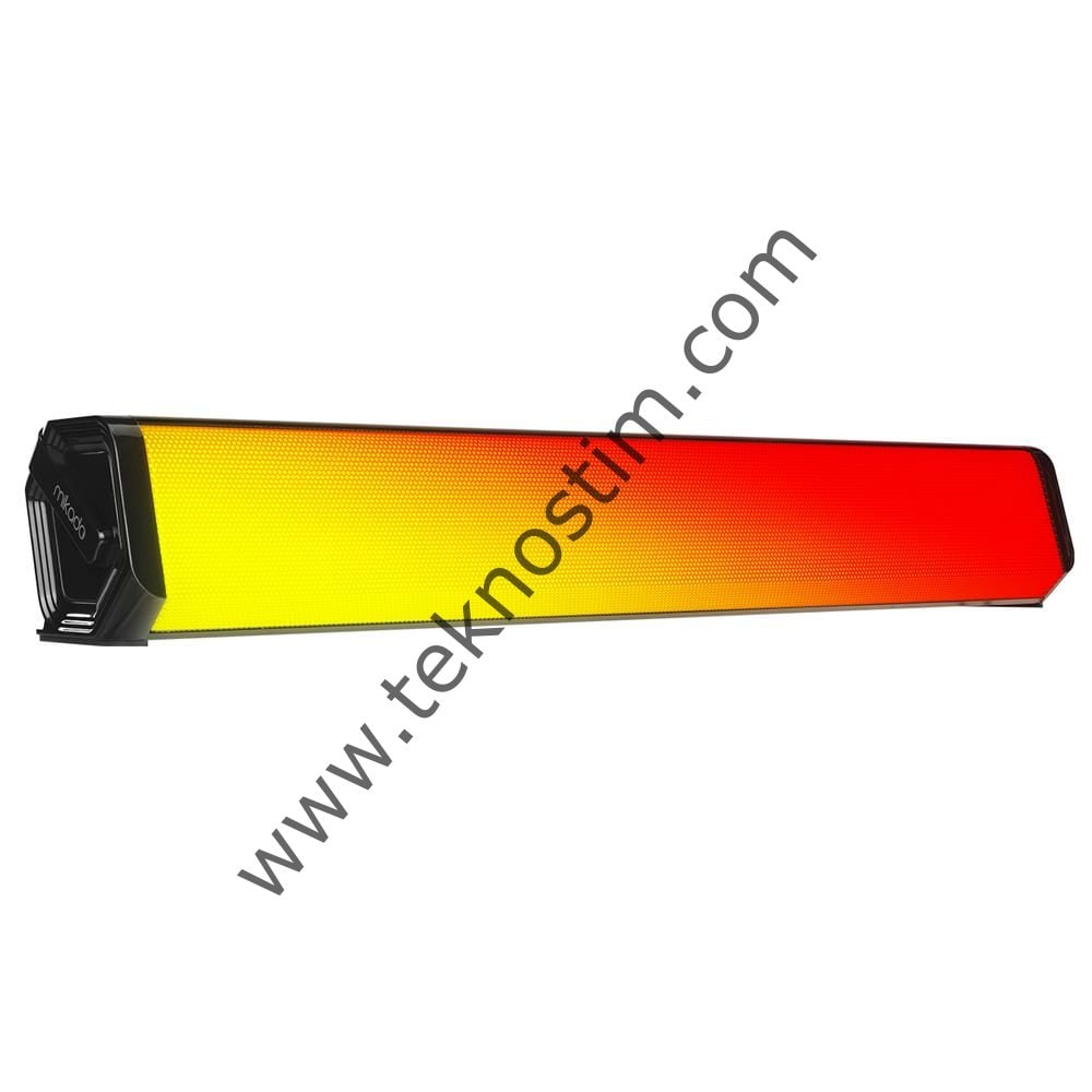 Mikado MD-S605 2x2 5Wx2CH RGB Ledli Oyuncu Siyah USB Sound Bar Speaker Hoparlör (440x60x90mm)