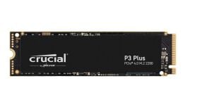 Crucial 2TB P3 CT2000P3PSSD8 Plus 3D NAND GEN4 NVMe PCIe M.2 SSD (5000-4200 MB-s)
