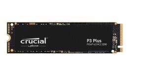 Crucial 2TB P3 CT2000P3PSSD8 Plus 3D NAND GEN4 NVMe PCIe M.2 SSD (5000-4200 MB-s)