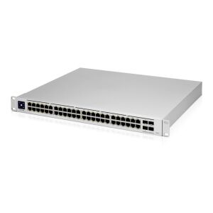 UBIQUITI USW-PRO-48-POE 48 PORT GIGABIT + 4X10GB SFP UPLINK 600W POE YÖNETİLEBİLİR RACKMOUNT SWITCH