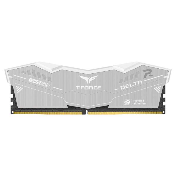 Team T-Force DELTA RGB ECO Silver 64GB 2x32GB 6000MHz DDR5 CL38 Gaming RAM (FF2D564G6000HC38JDC01)