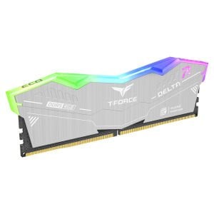 Team T-Force DELTA RGB ECO Silver 64GB 2x32GB 6000MHz DDR5 CL38 Gaming RAM (FF2D564G6000HC38JDC01)