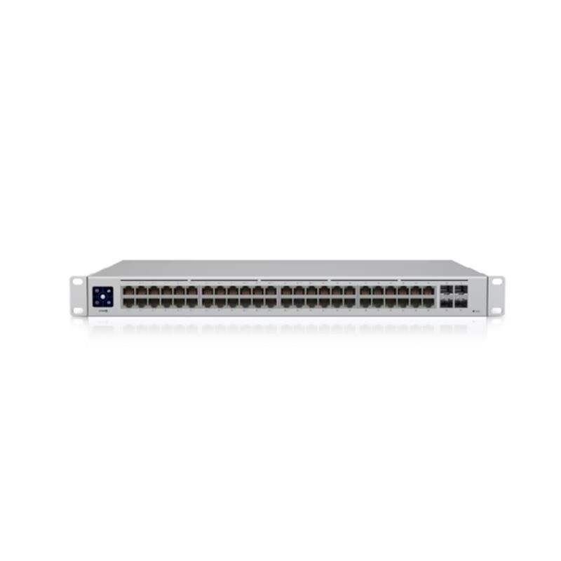 UBIQUITI USW-48-POE 48 PORT GIGABIT + 4X1GB SFP UPLINK 195W POE YÖNETİLEBİLİR RACKMOUNT SWITCH