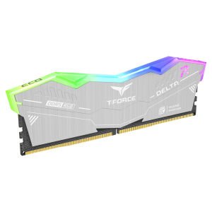 Team T-Force DELTA RGB ECO Silver 32GB 2x16GB 6000MHz DDR5 CL38 Gaming Ram (FF2D532G6000HC38JDC01)