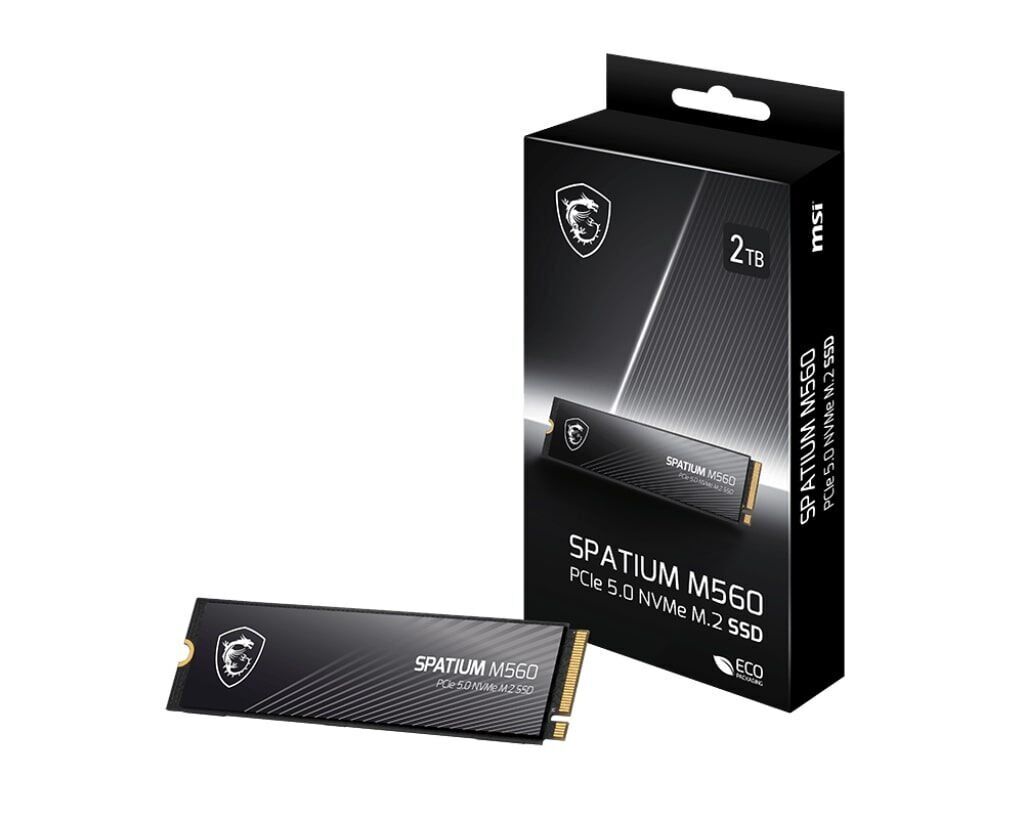 2TB MSI SPATIUM M560 PCIE 5.0 NVME M2 10300/8700MB/s