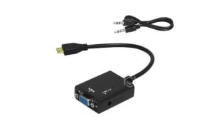 Frisby FA-6672C Mini HDMI - VGA ve SES Aktif Dijital Analog Dönüştürücü (1080p)