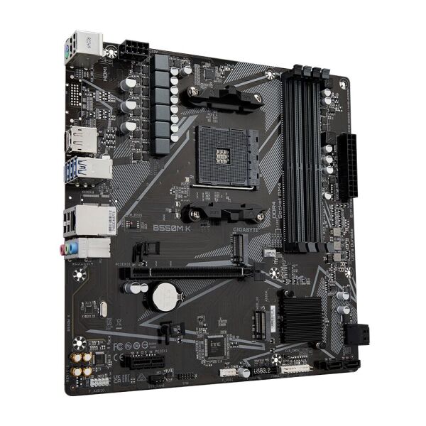 GIGABYTE B550M K DDR4 4733MHz(OC) HDMI M.2 DP mATX