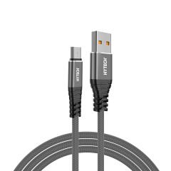 Hytech HY-X2103M 3A Micro Usb 3mt Gri Data + Sarj Kablosu