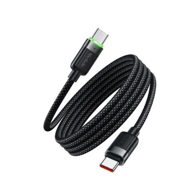 MCDODO CA-2000 60W USB-C TO USB-C MANYETİK SARILABİLİR KABLO - 1.2 M SİYAH