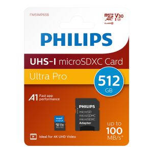 PHIIPS 512GB MICRO SDXC 100 MB/S C10 FM51MP65B/00