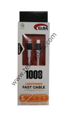 Elba Elb-39 L20 Iphone To Type-c 1Mt Beyaz Şarj Kablosu Beyaz