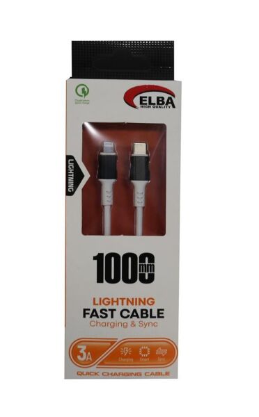 Elba Elb39 L20 Iphone To Type-c 1Mt Beyaz Şarj Kablosu Beyaz