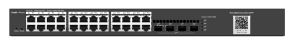 RUİJİE-REYEE  RG-NBS3100-24GT4SFP 24XGE-4XGE/SFP YÖNETİLEBİLİR F.GİGABİT NETWORK SWİTCH