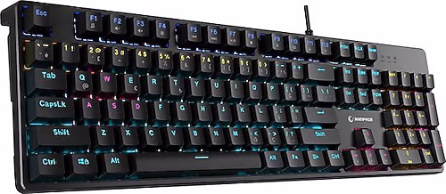 RAMPAGE NIMBUS KB-MK2 SİYAH USB RAINBOW AYDINLATMALI RED SWITCH 26 TUŞ ANTI-GHOSTING MEKANIK GAM