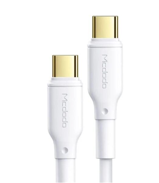 MCDODO CA-8350 100W Type-C to Type-C Süper Hızlı Data-Şarj Kablosu 5A 1.2m-Beyaz