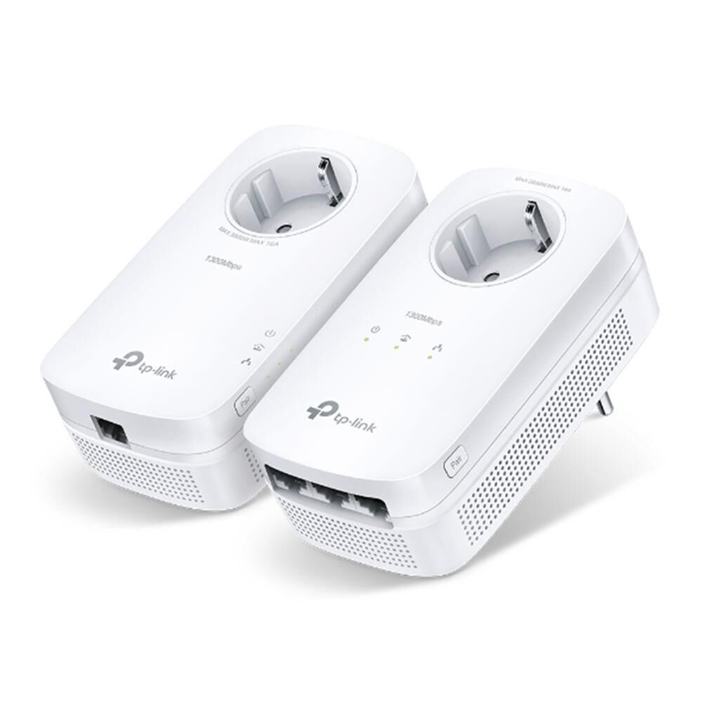 Tp-Link TL-PA8033P KIT 1300 Mbps 3 Portlu Priz Soketli Powerline Adaptör