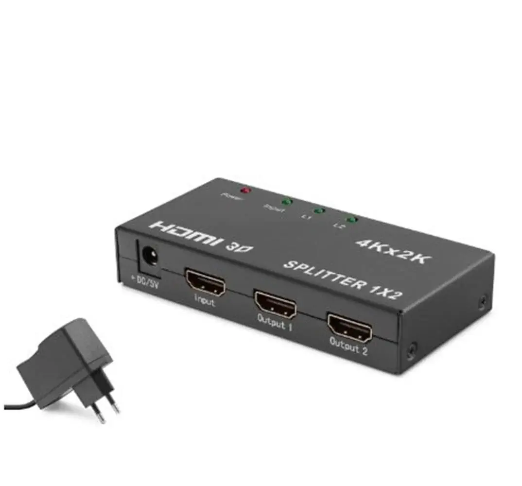 HADRON HDX1295 HDMI Splitter 4K 3D 1 In 2 Out - Siyah