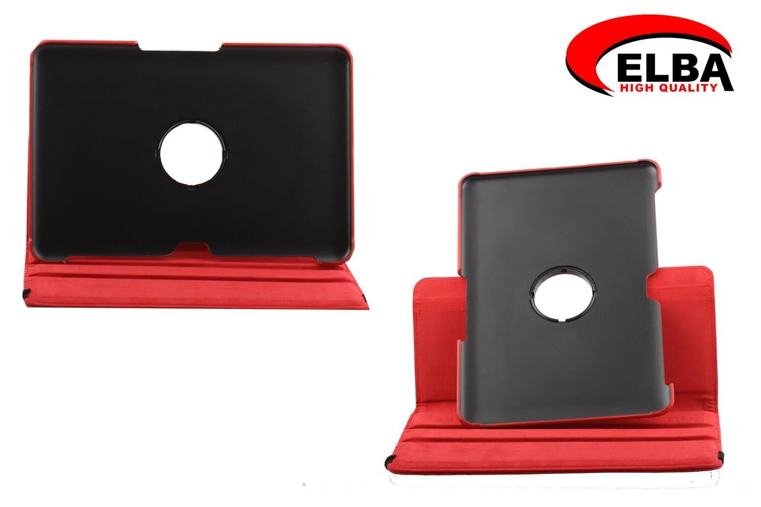 Elba Samsung Tab2 P5100 Renkli Kılıf 360 Derece Dönebilen (Beyaz-Kırmızı-Açık Mavi-Siyah) 10.1''