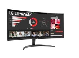 LG 34'' 34WR55QC-B 100 Hz WQHD 3440X1440 (Dp+Hdmı+Usb-C) Freesync Curved Gaming Monitör