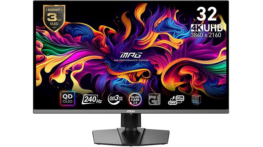 31.5 MSI MPG 321URX 0.03MS 240HZ QD-OLED 3840X2160 (UHD)