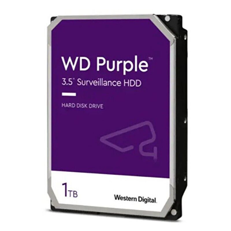 1 TB WD 3.5 PURPLE SATA3 5400RPM 64MB 7/24 GUVENLIK WD11PURZ (3 YIL RESMI DIST GARANTILI)