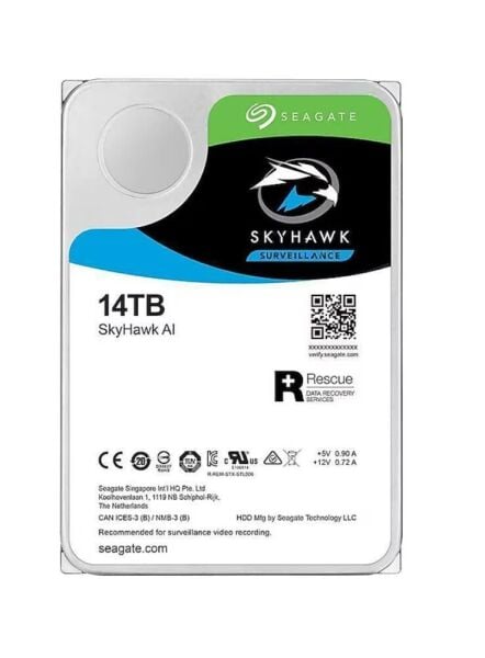 Seagate 14TB ST14000VE0008 SkyHawk 3.5'' 7200RPM 7-24 Harddisk (İthalat)