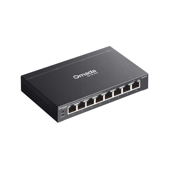 TP-LINK OMADA ES208GP 8PORT YÖNETİLEBLR 64W POE