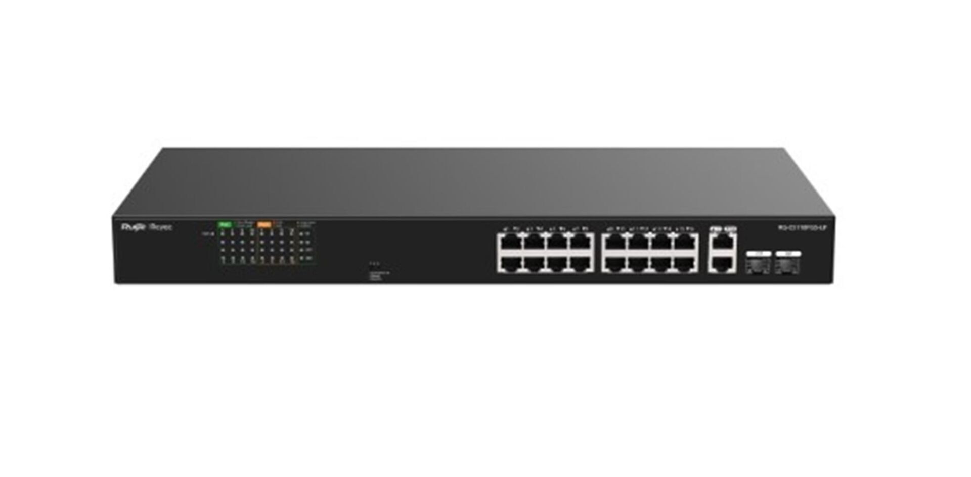 Ruijie-Reyee RG-ES118FGS-LP 16 Port POE+ 2 Port 10-100-1000 Mbps + 2 Port SFP 120W