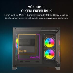 James Donkey Stark S700 650W Siyah Gaming Kasa