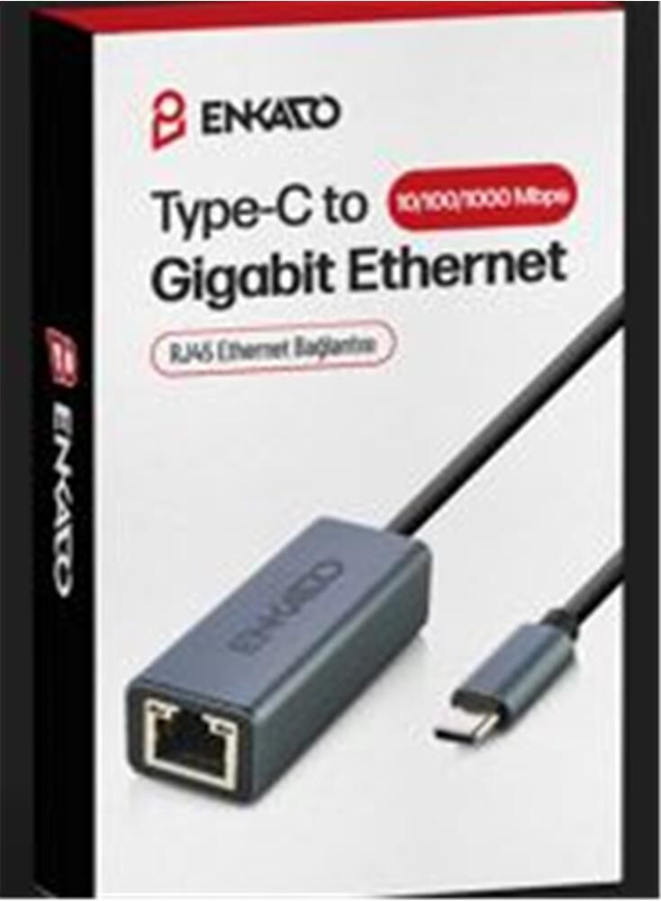 ENKADO EKD-TP45 TYPE-C USB 3,1 TO 10-100-1000 GİGABİT ETHERNET ADAPTÖR