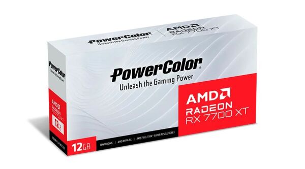 POWERCOLOR RX7700XT 12G-P/WHITE GDDR6 192BIT